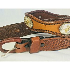 Silver 34" Bucking Bull Concho made in Mexico,